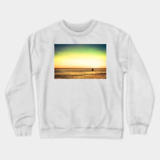 Sailboat at sunset Crewneck Sweatshirt